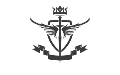 Icona del logo del re signore della spada e della corona v32