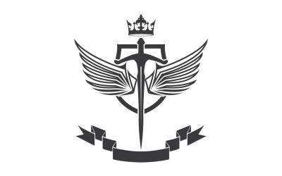 Icona del logo del re signore della spada e della corona v39