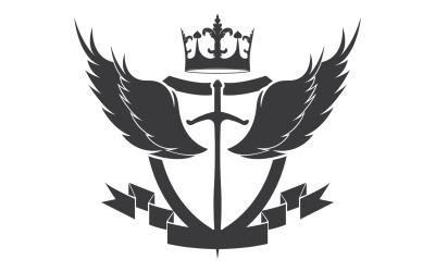 Icona del logo del re signore della spada e della corona v3