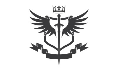 Icona del logo del re signore della spada e della corona v54