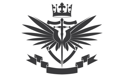 Icona del logo del re signore della spada e della corona v5