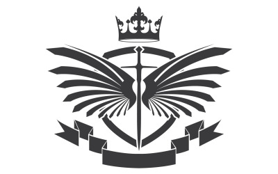 Icona del logo del re signore della spada e della corona v7
