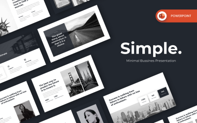 Egyszerű – Minimális PowerPoint sablon