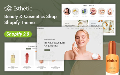 Estetica - Negozio di bellezza e cosmetici Shopify 2.0 Tema reattivo