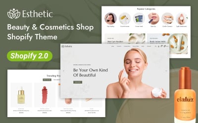 Esthetic – магазин краси та косметики Shopify 2.0 Адаптивна тема