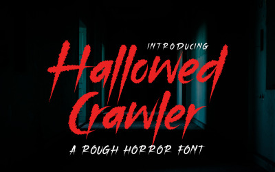 Hallowed Crawler - Rough Font