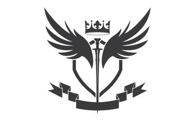 Icona del logo del re signore della spada e della corona v60