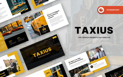 Taxius - Taxi Service PowerPoint Template