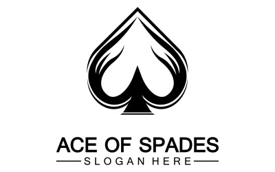 Ace card icon logo vector template v21