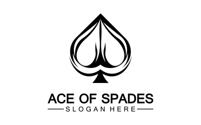 Ace-Kartensymbol-Logo-Vektorvorlage v29