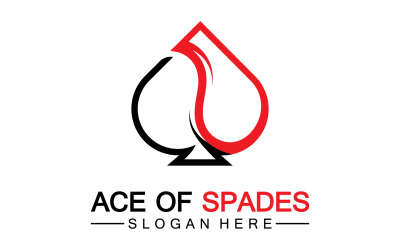 Ace-Kartensymbol-Logo-Vektorvorlage v7
