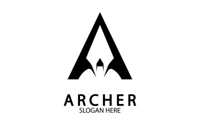 Archer speer iconn sjabloon logo v2