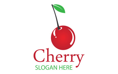 Chery-Früchte-Logo-Symbol-Vektor v11