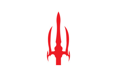 Sihirli trident trisula vektör v6