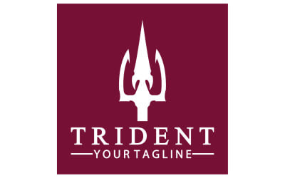 Sihirli trident trisula vektör v22