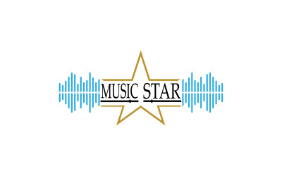 Music note play icon logo v30
