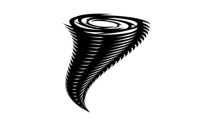 Kasırga girdap simgesi logo vektör v10