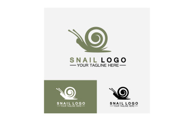 Snail animal slow logo icon vector template v38
