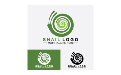 Snigeldjur långsam logotyp ikon vektor mall v49