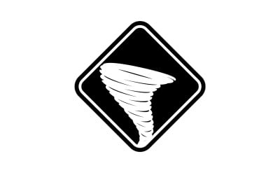 Tornado vortex icon logo vector v33