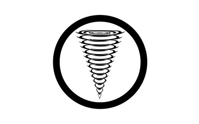 Tornado vortice icona logo vettoriale v45