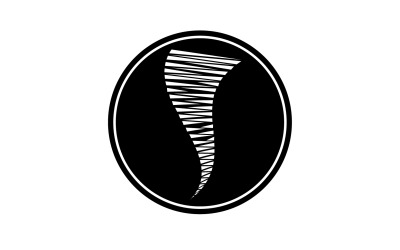 Tornado vortice icona logo vettoriale v50