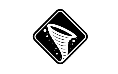 Tornado vórtice icono logo vector v35
