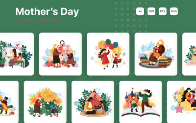M262_ Illustrationspaket zum Muttertag
