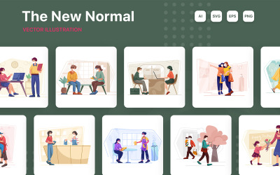 M272_ Das neue normale Illustrationspaket