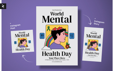 World Mental Health Day Flyer Template