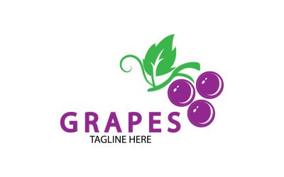 Виноградні фрукти свіжі значок логотип v13