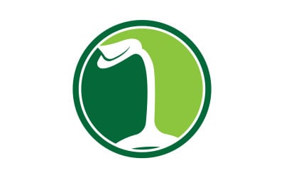 Logotipo de plantilla de brotes de semillas v39