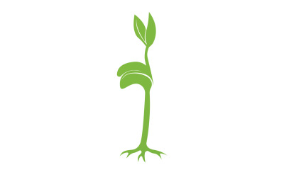 Seeds sprout sprouts template logo v21