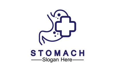 Gesundheitsmagen-Symbol-Logo, Vektorvorlage, Logo v22