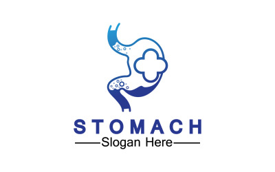 Santé estomac icône logo modèle vectoriel logo v23