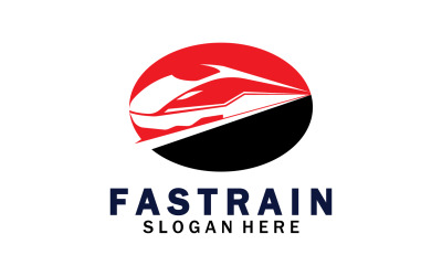 Logo dell&amp;#39;icona del trasporto ferroviario più veloce v31