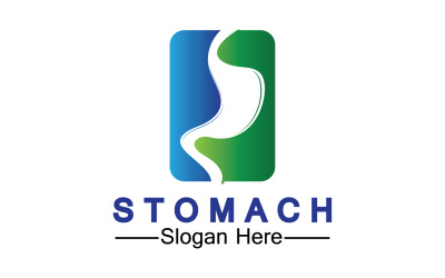 Sağlık mide simgesi logo vektör şablonu logosu v53