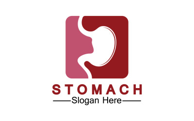 Santé estomac icône logo modèle vectoriel logo v54