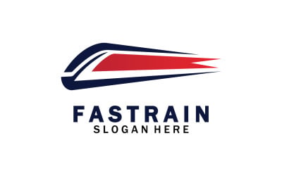 Snabbare tågtransportikon logotyp v17
