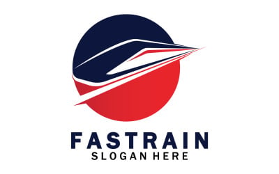 Symbol-Logo für schnelleren Zugtransport v33