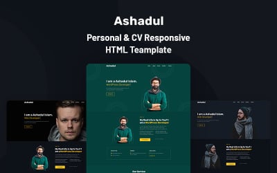 Ashadul – Адаптивный шаблон веб-сайта для личного и резюме