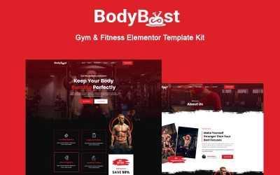 Bodyboost - Kit Elementor de ginástica e fitness