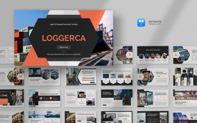 Loggerca - Keynote-sjabloon voor logistiek en levering