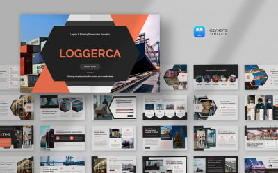 Loggerca – Logisztikai és szállítási vitaindító sablon