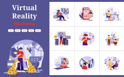 M412_ Virtual-Reality-Illustrationspaket