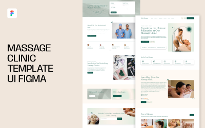 Massageklinik-Vorlage UI Figma