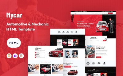 Mycar – szablon strony internetowej dla branży motoryzacyjnej i mechaniki