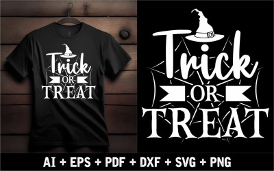 Trick or Treat Halloween-ontwerp speciaal voor Halloween-evenement