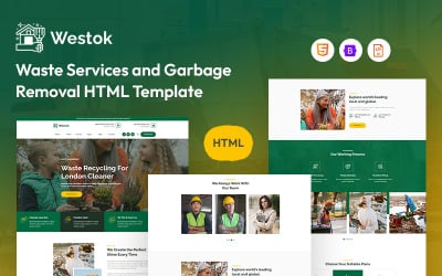 Westok – 废物服务和垃圾清除网站模板