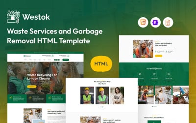 Westok – Шаблон веб-сайту з послуг з утилізації та вивезення сміття